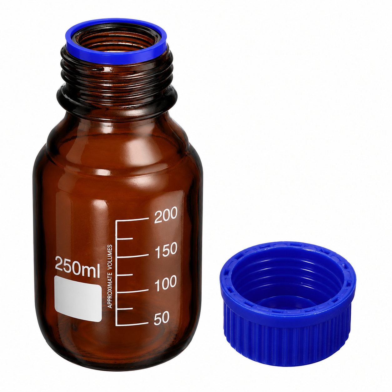250 mL amber glass jar with screw cap