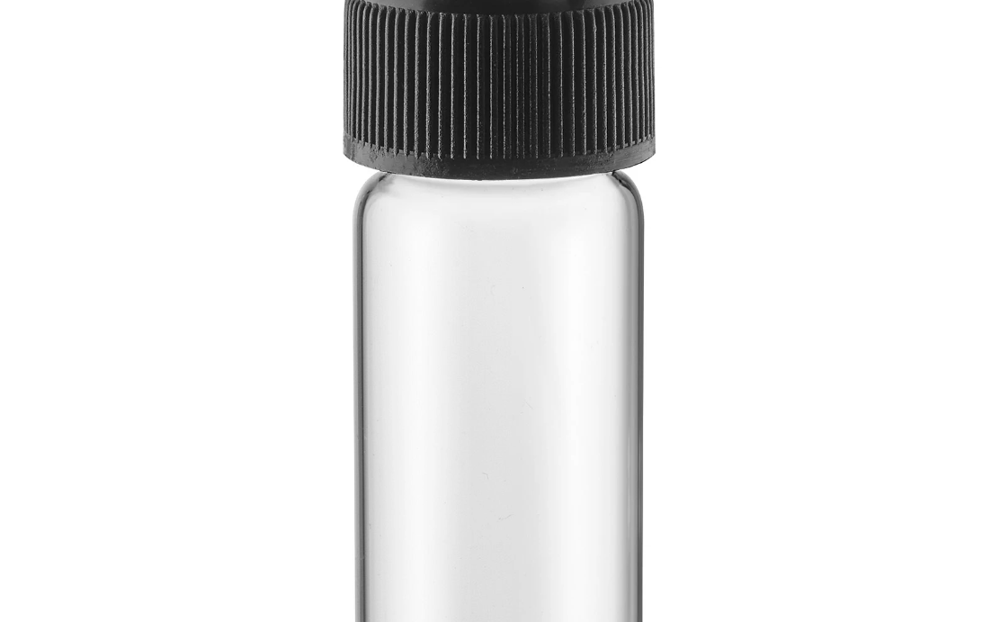 30 mL flat bottom glass vial with PTFE integrated cap